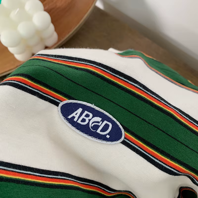 T-shirts rayés pour enfants pour garçons filles de 2 à 10 ans