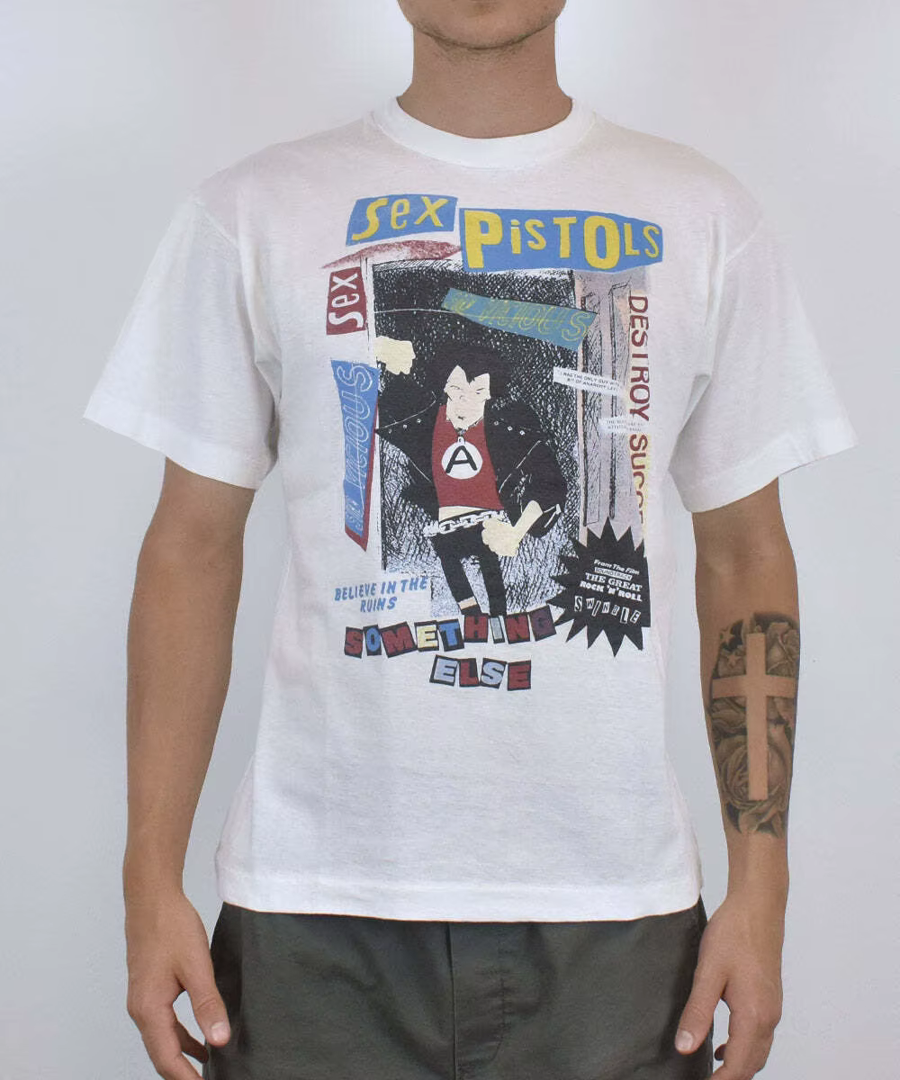T-shirt unisexe blanc 100% coton Sex Pistols "Sid Vicious" S-5XL VM8231