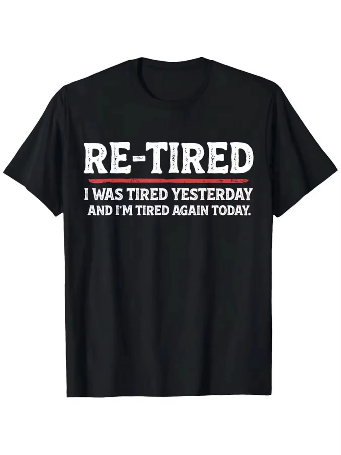 T-shirts imprimés amusants pour la retraite, chemises décontractées à manches courtes pour hommes, t-shirts imprimés unisexes avec le slogan « Retired »