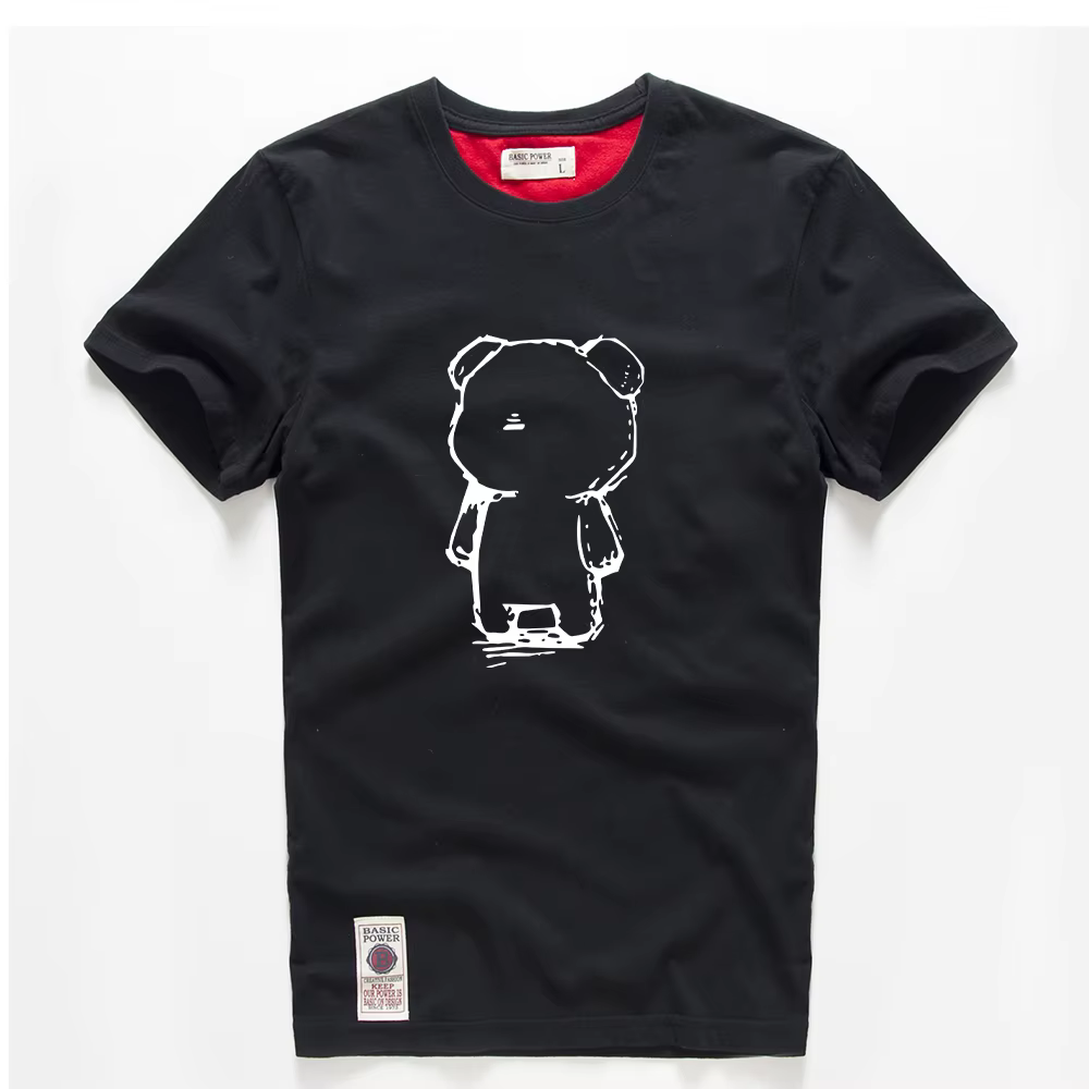 T-shirt à col rond en coton pour hommes