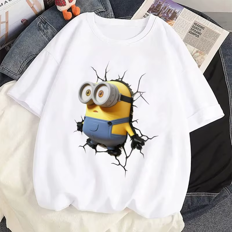 T-shirt drôle avec impression 3D des Minions