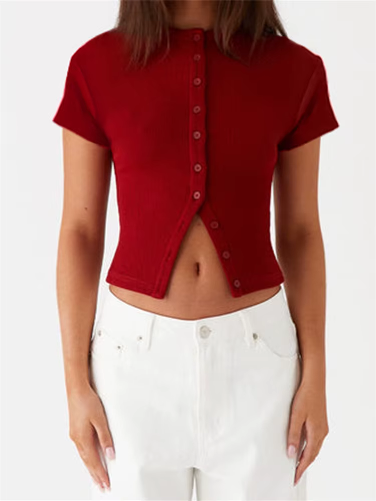 T-shirt décontracté à manches courtes pour femmes