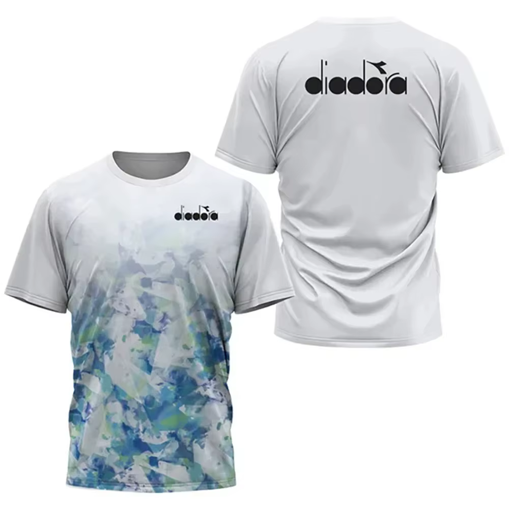 T-shirt à col rond et manches courtes Diadora