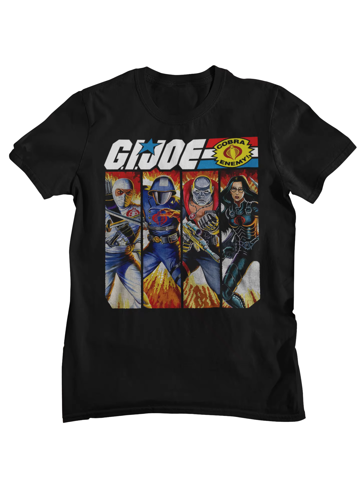 T-shirt imprimé avec personnage de dessin animé rétro G. I. Joe A Real American Hero