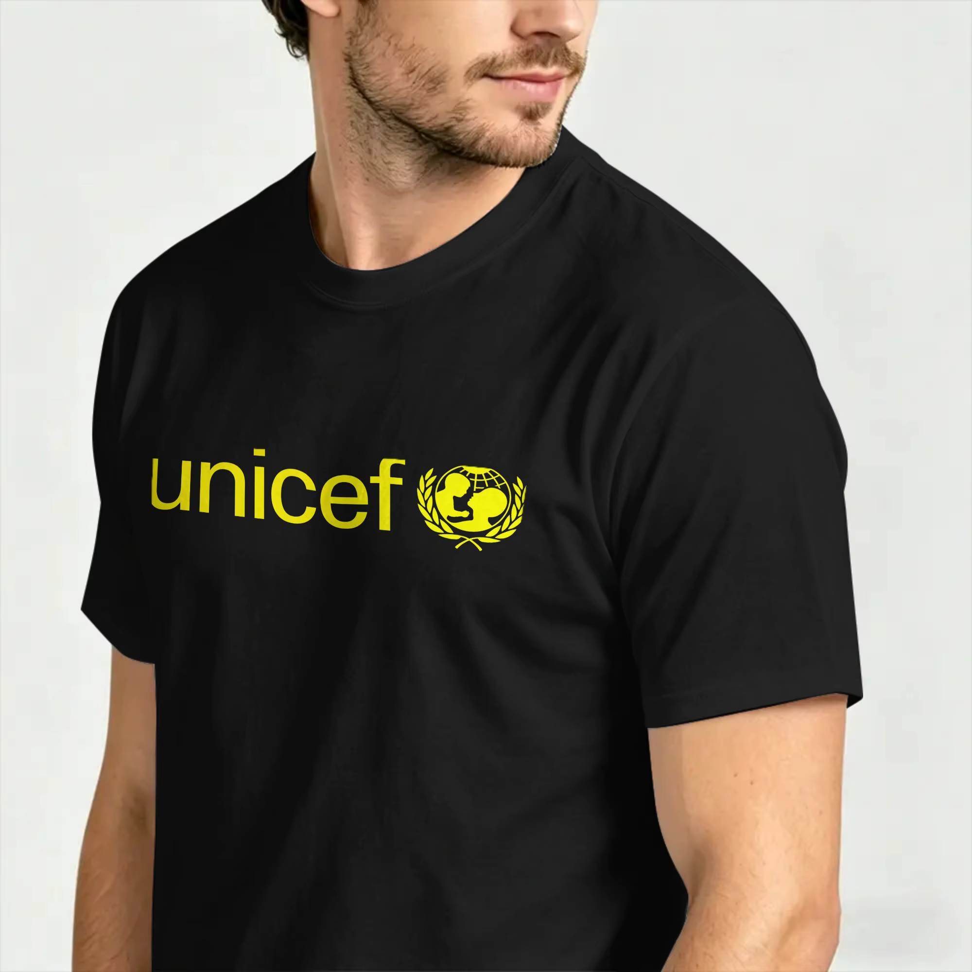 T-shirt d'été en pur coton pour hommes