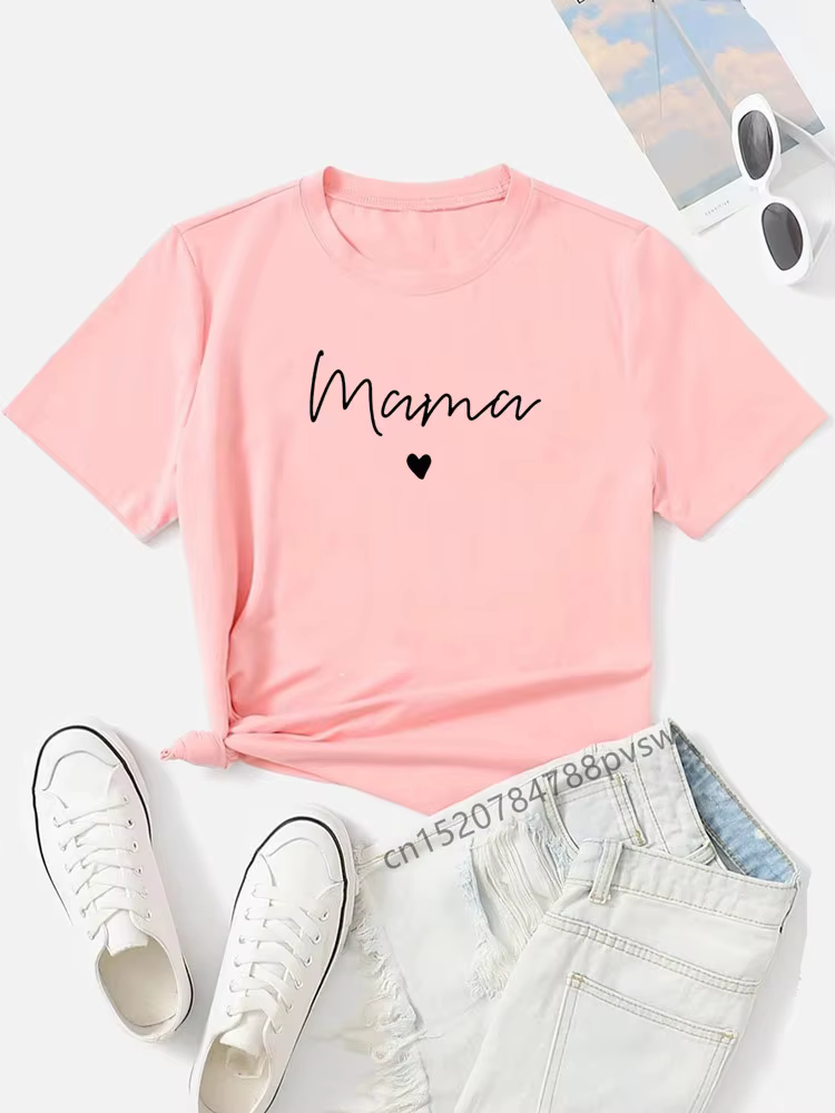 T-shirt assortis pour mère et fille, vêtements pour maman et bébé