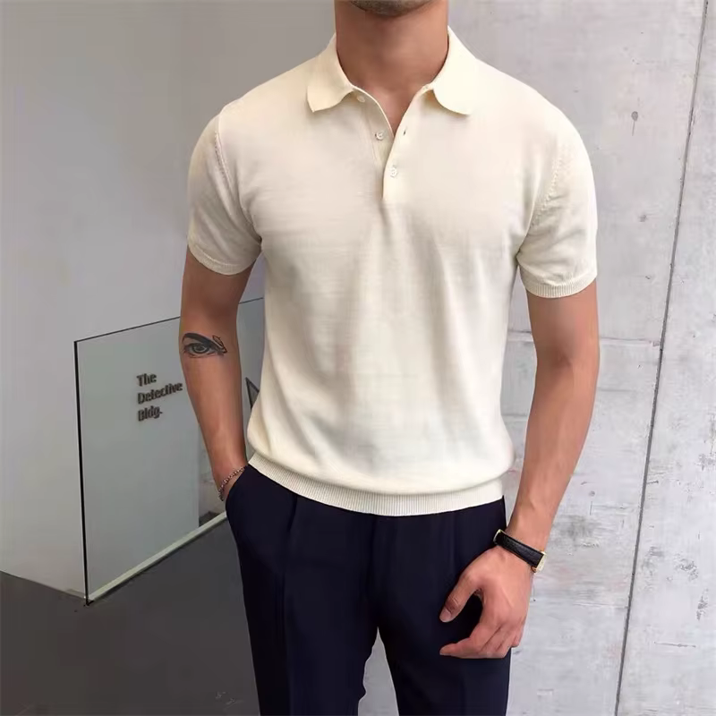Polo à manches courtes pour hommes