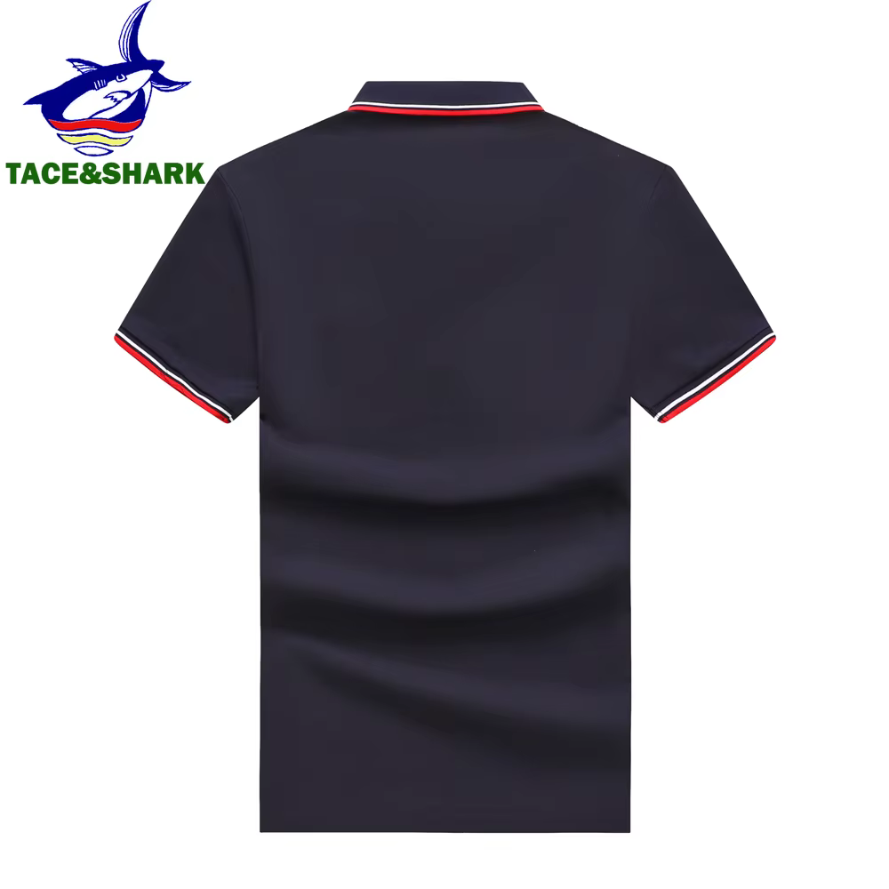 TACE & SHARK-Polo uni pour homme
