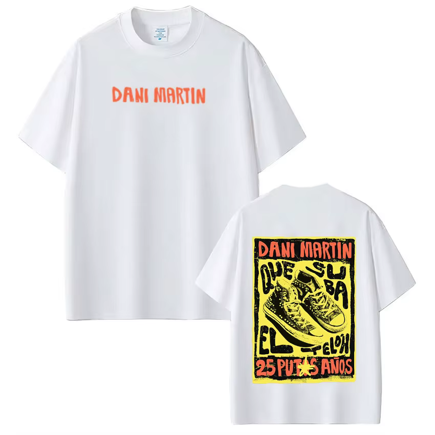 T-shirt graphique Singer Dani Martín 2026 Tour pour hommes et femmes