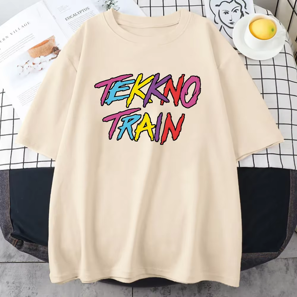 No-T-shirt à Manches Courtes en Coton Doux pour Homme et Femme