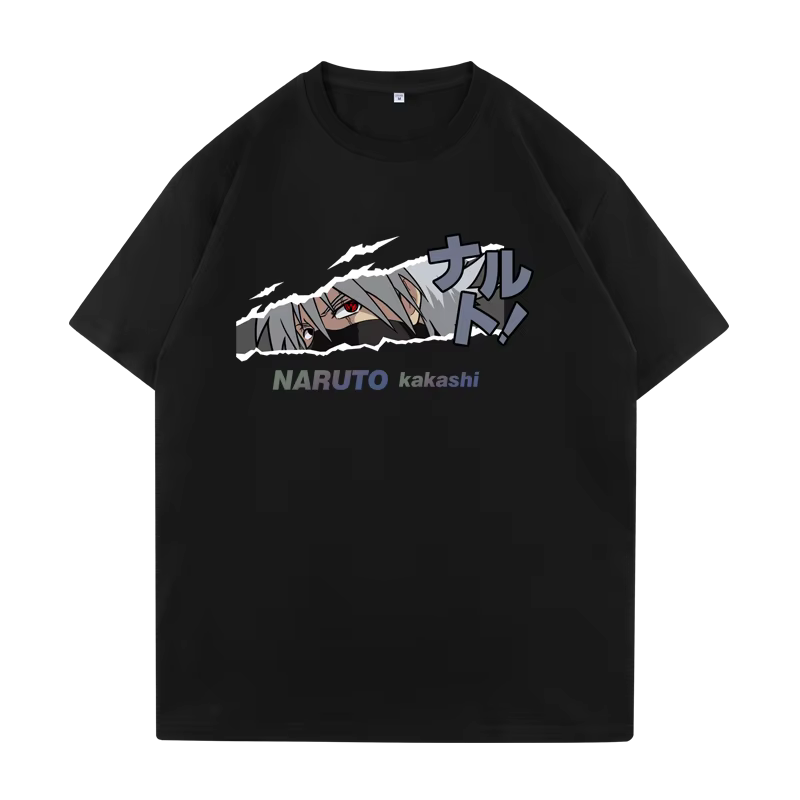 T-shirt Naruto en coton à manches courtes