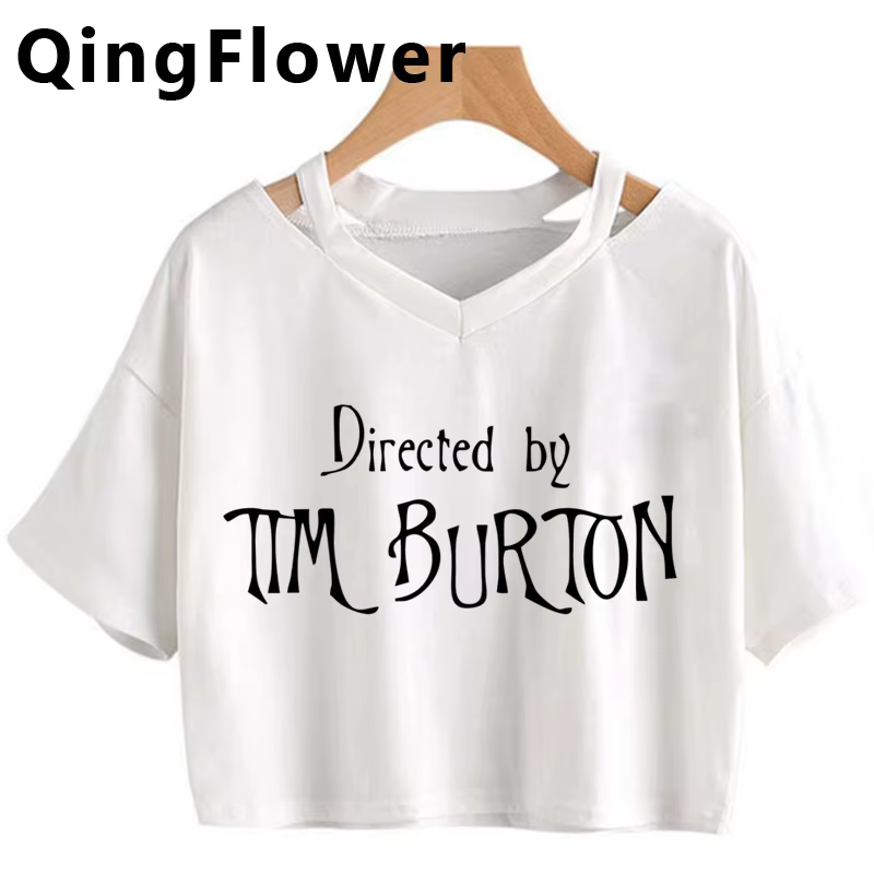 Tim Burton t-shirt femmes japonais été streetwear t-shirts femme graphique bande dessinée vêtements