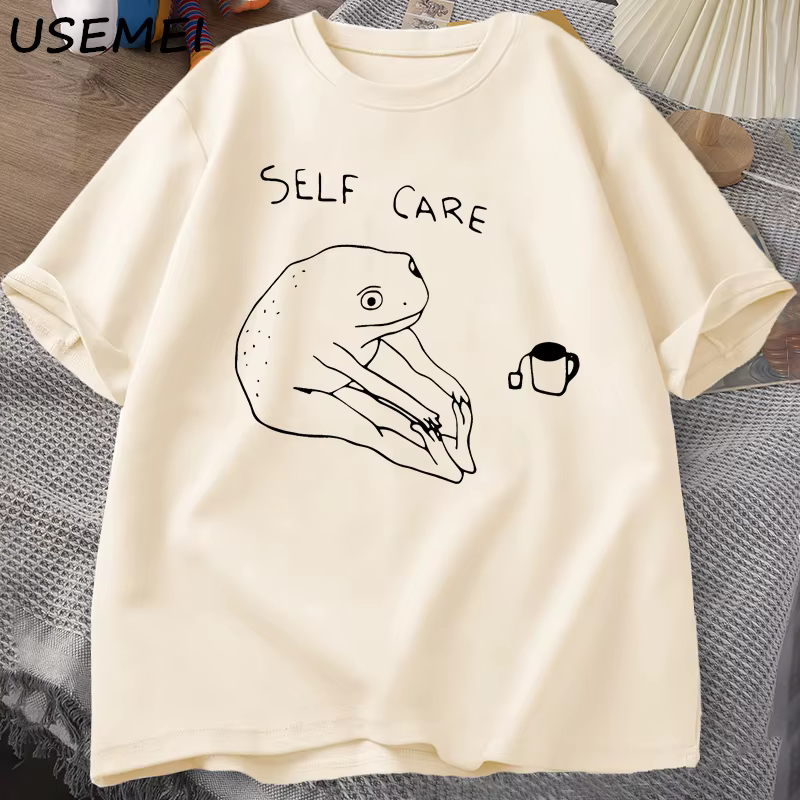 Drôle grenouille auto-entretien T-Shirt rétro Cottagecore