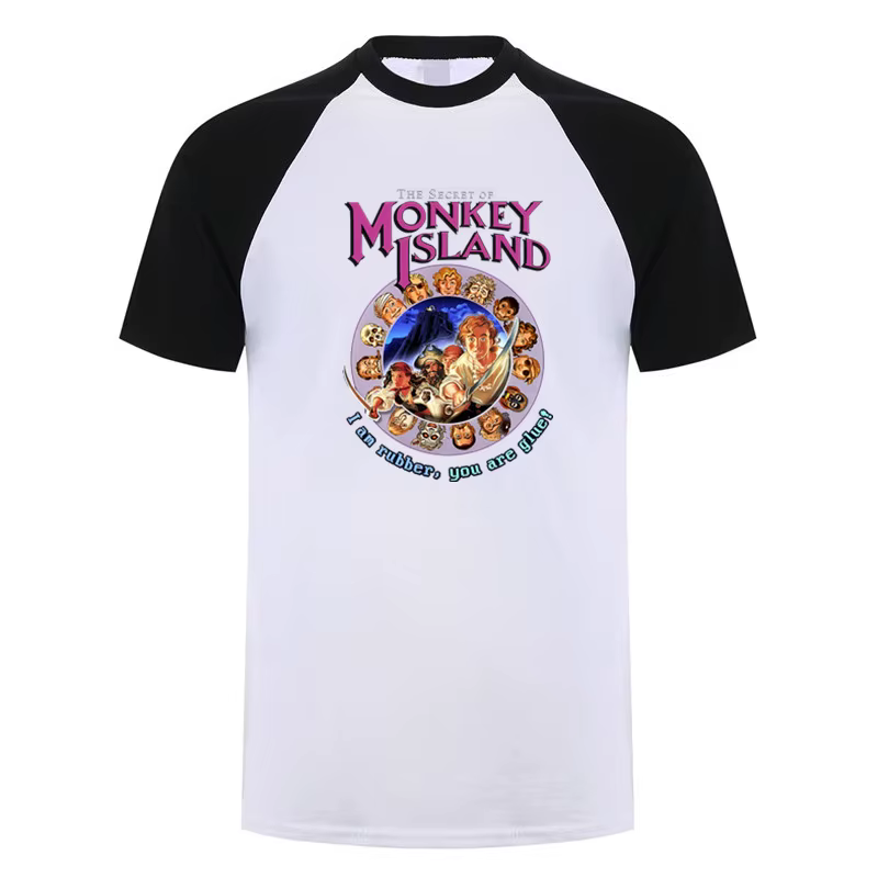 Secret de l'île des singes t-shirt été hommes coton à manches courtes T-shirts drôle