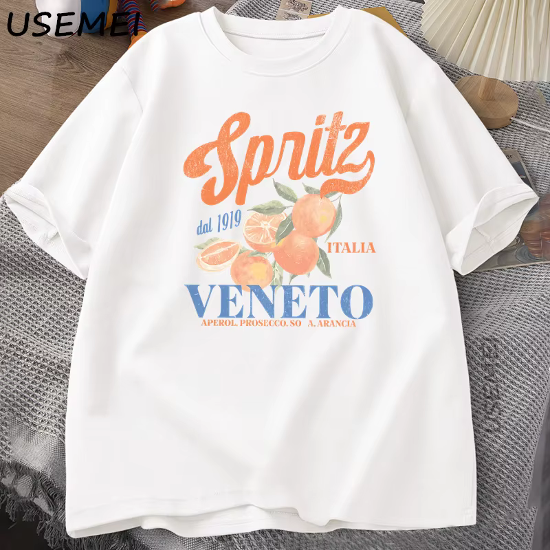 Cocktail italien Spritz T-Shirt hommes femmes été Vintage Boho Italia graphique