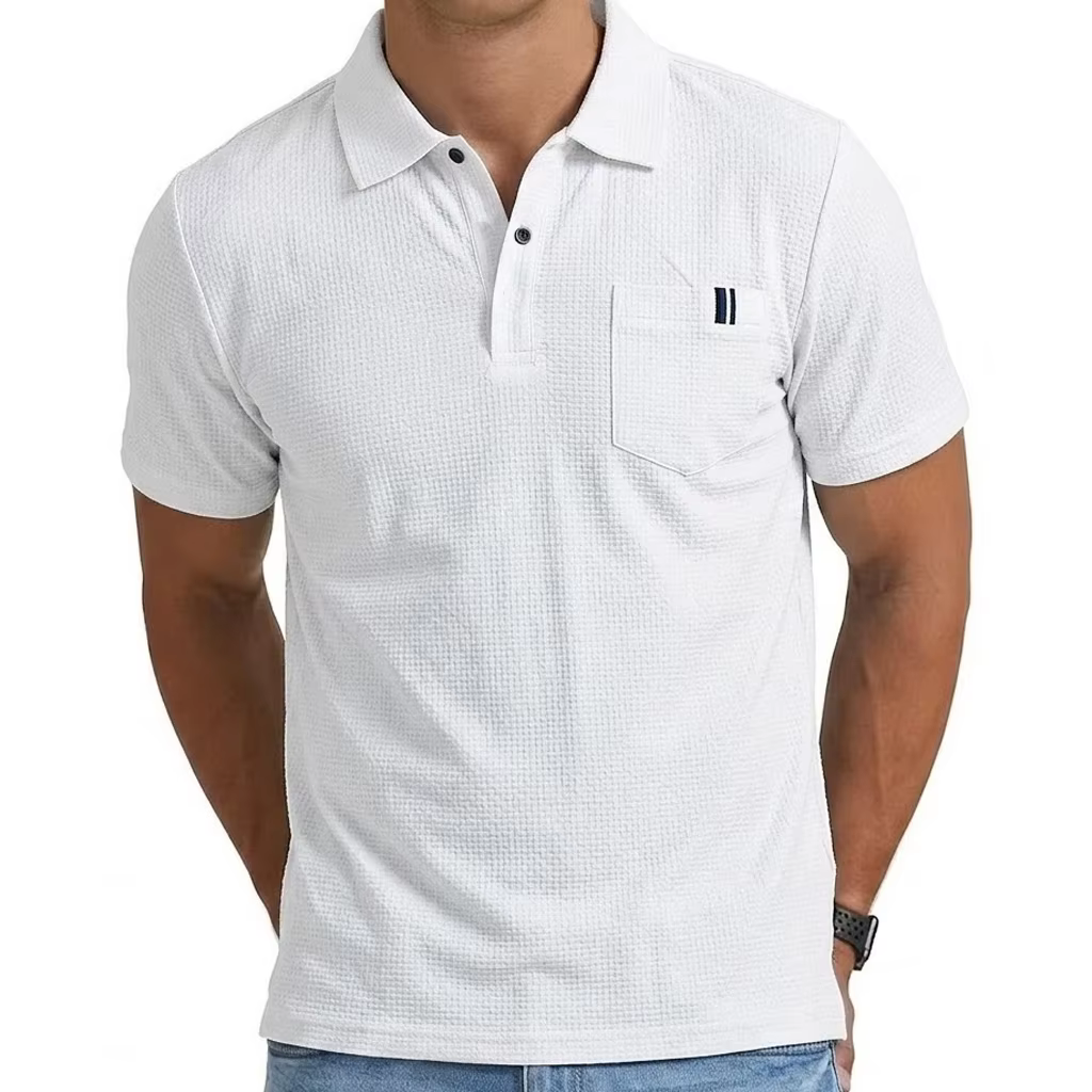 Polo à revers léger et de qualité supérieure pour homme – Haut de performance respirant à séchage rapide pour l'été – T-shirt de sport de luxe pour un style décontracté moderne