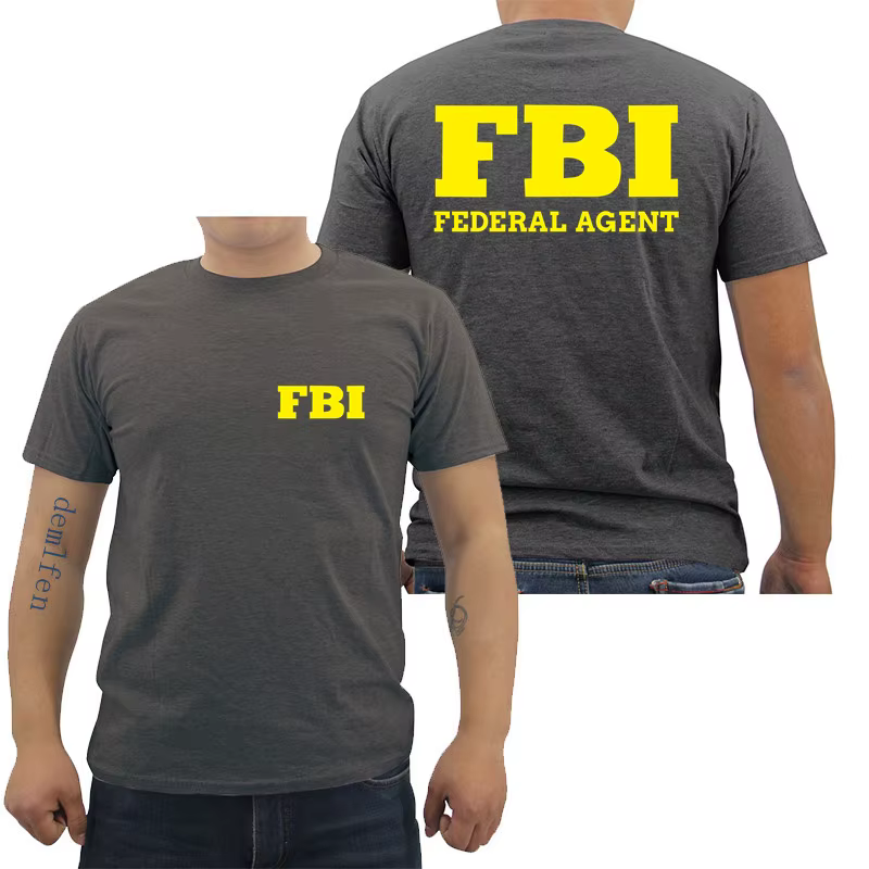 Agent fédéral Bureau investigation FBI T-shirt hommes