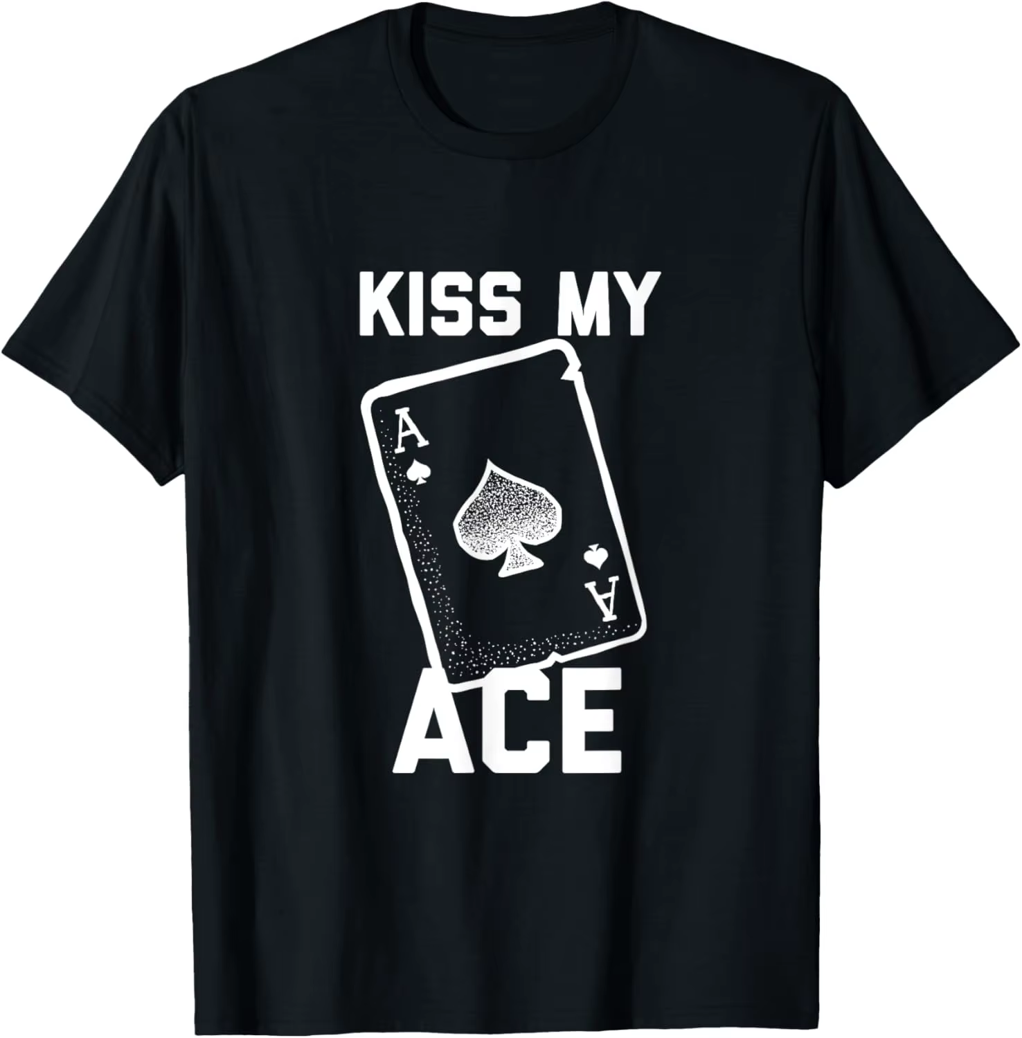 Drôle Poker baiser mon Ace carte de Poker pique T-Shirt Vintage T-Shirt Harajuku Vintage T-Shirt Camisas Streetwear
