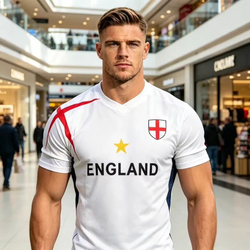 Nouveau Maillot de Football Angleterre Suruida 25 Euro 2026 Respirant et à Séchage Rapide pour Sports de Plein Air - Modèle Parent-Enfant