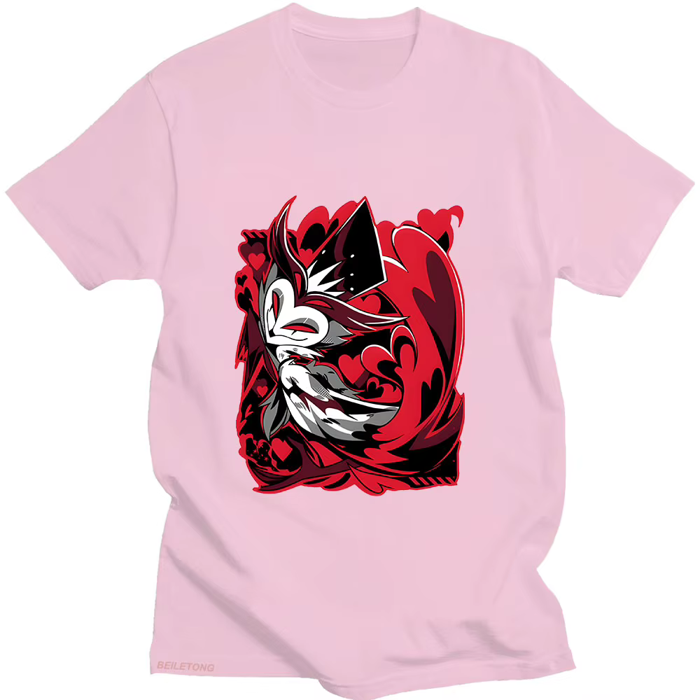 Helluva Boss T-shirt dessin animé imprimé Harajuku Kawaii