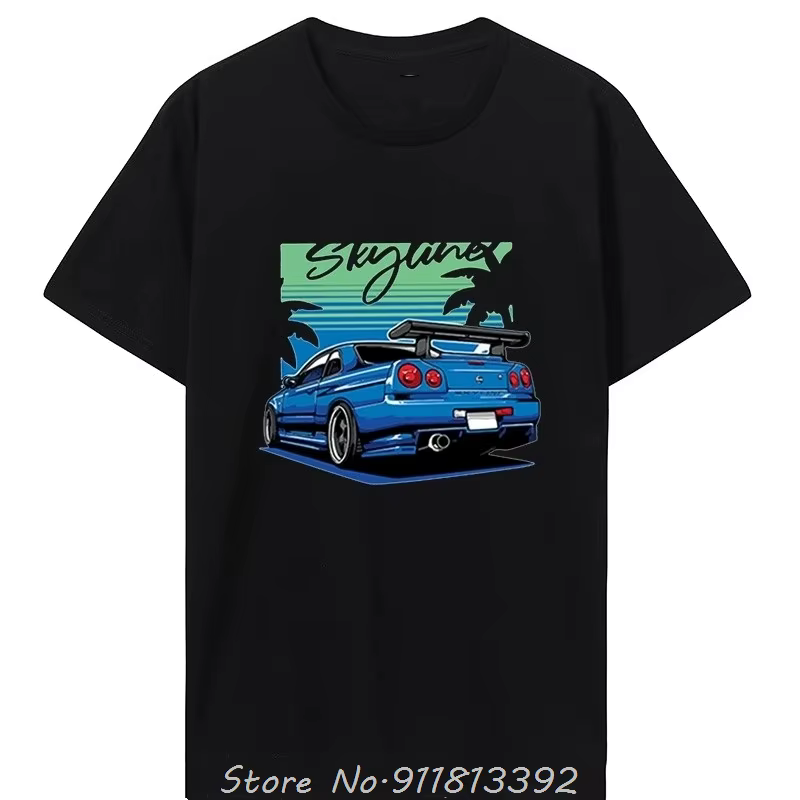 Fast and Furious-T-Shirt à Manches Courtes en Coton pour Homme
