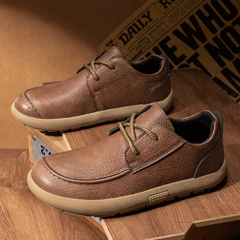 Chaussures en cuir à lacets pour hommes