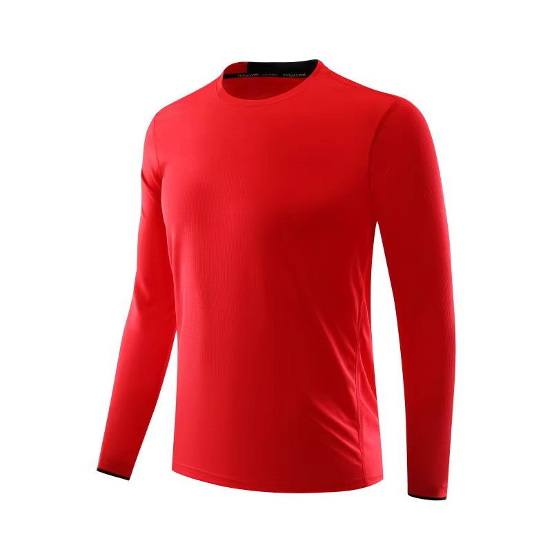 T-shirt de sport à manches longues à séchage rapide