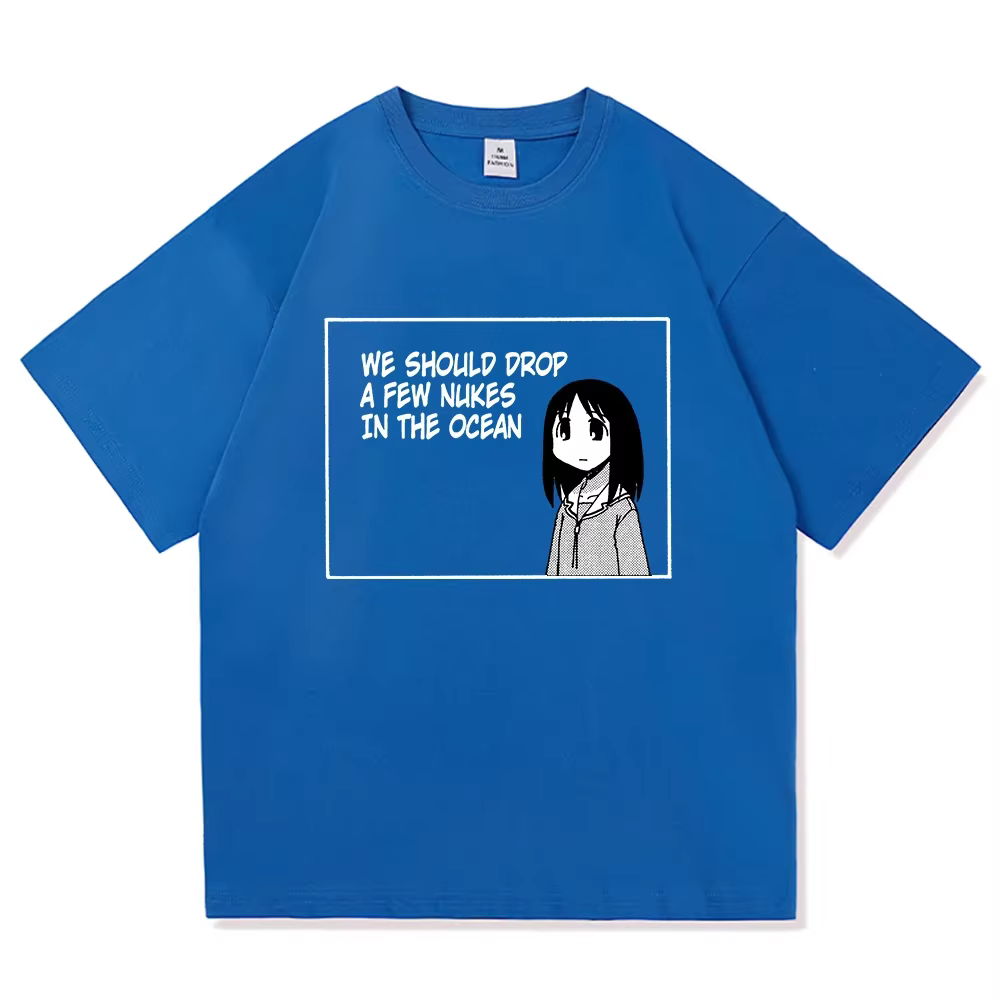 Azumanga Daioh t-shirt mode hommes/femmes Harajuku mignon Anime fille citation