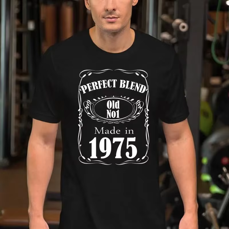 Cadeau de fête T-shirt coton décontracté hommes
