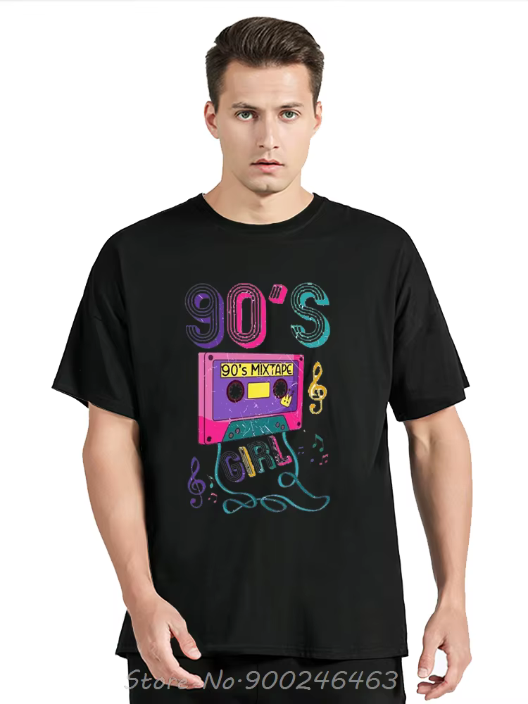 Drôle né en édition limitée des années 90 Cassette T-Shirt graphique mode cadeaux d'anniversaire-années t-shirts Vintage