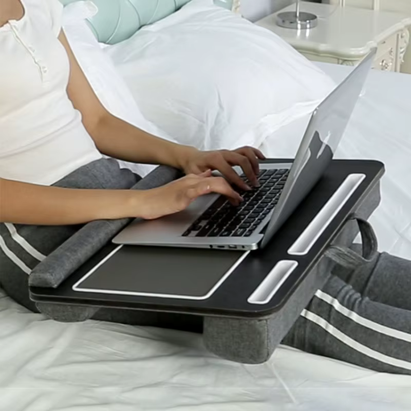 Conception de Table de pied de bureau d'ordinateur Portable polyvalente de barre antidérapante à Double rainure tapis