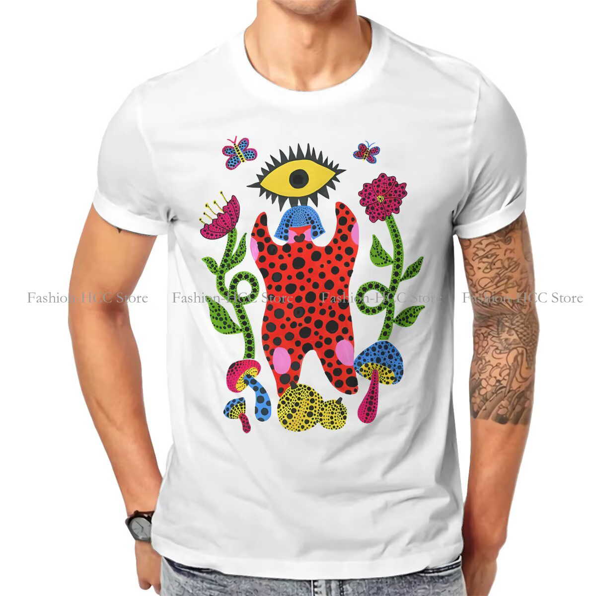 T-shirt Yayoi Kusama en pur coton pour hommes