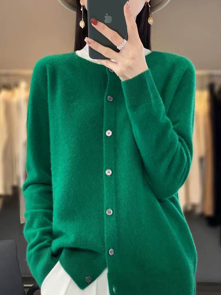 Cardigans en laine mérinos pour femmes
