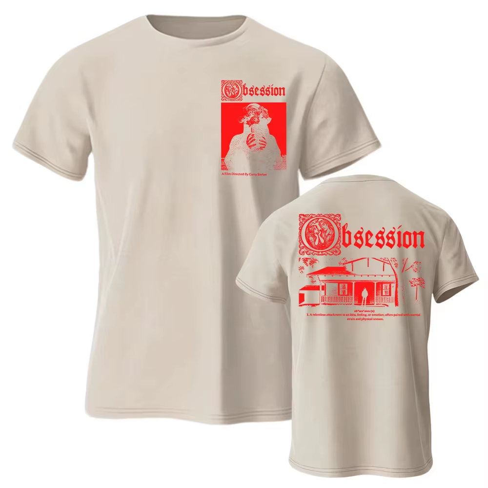 T-shirt « Movie Obsession I Love You » en coton décontracté pour homme/femme