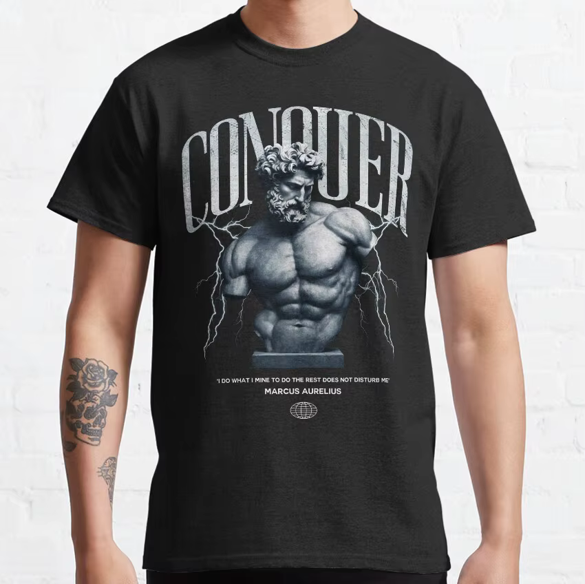 T-shirt de musculation en coton imprimé