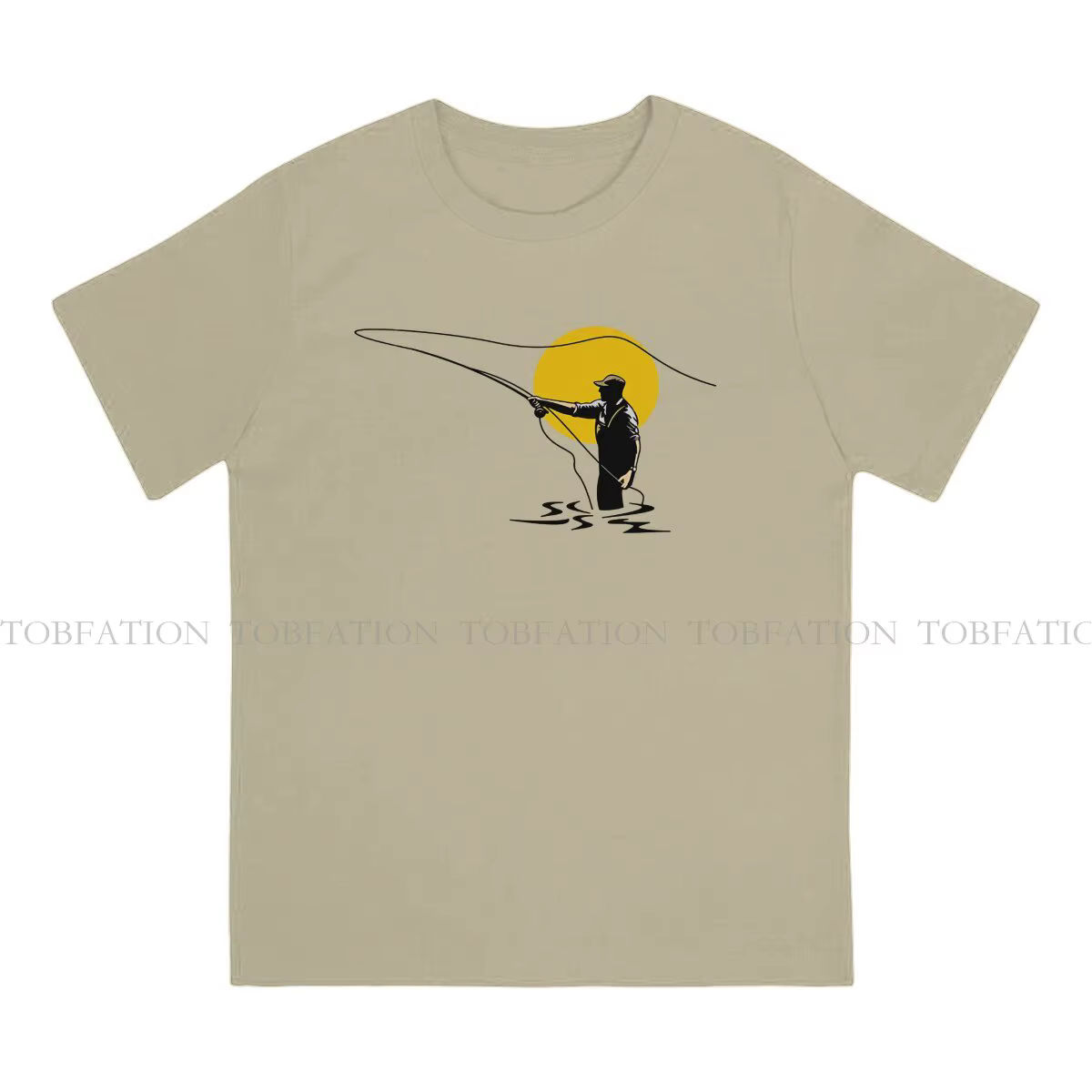 FishSuffolk-T-shirt manches courtes homme, estival et punk, en coton, Harajuku