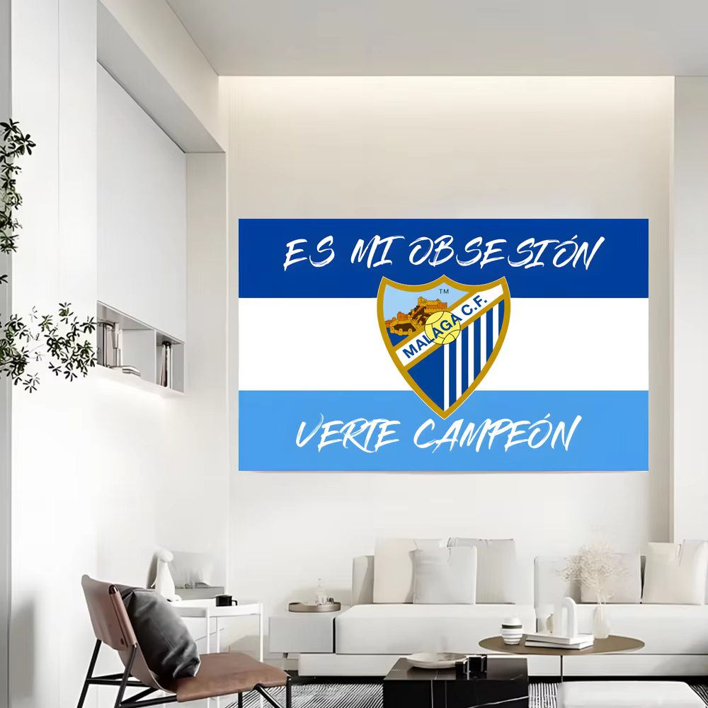 Drapeaux et bannières du club de football de Malaga - Impression de logos d'équipes professionnelles pour les supporters et les clubs espagnols CF