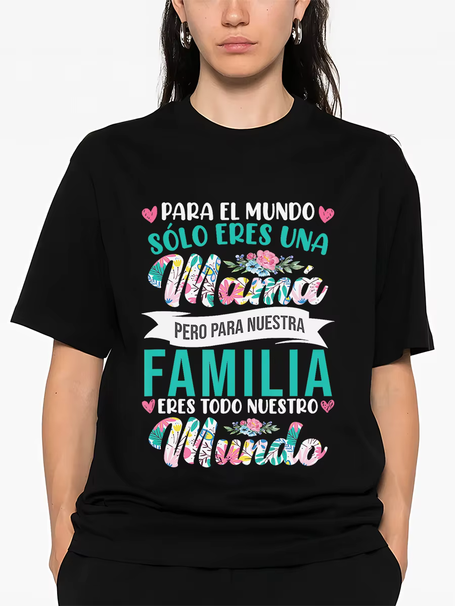 T-shirt graphique pour la fête des mères espagnole