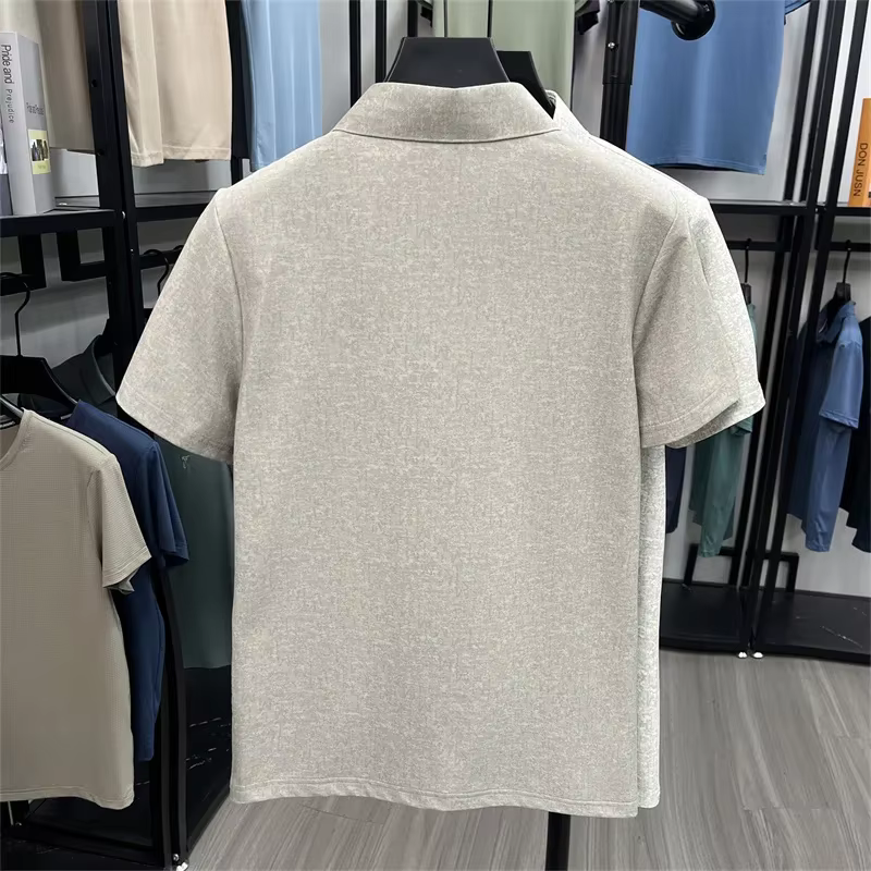 Polo jacquard léger pour homme