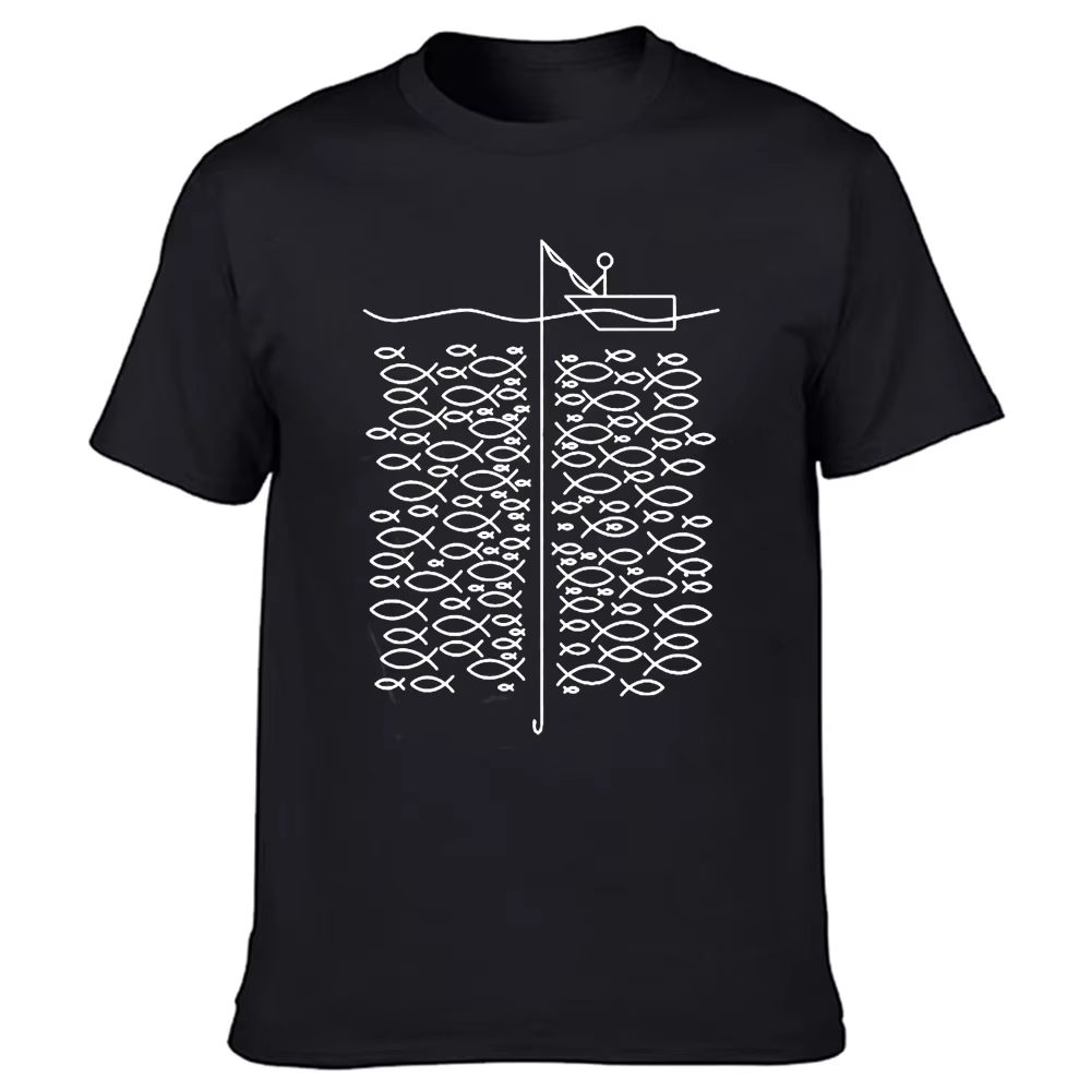 Drôle pêcheur pêche t-shirts graphique coton Streetwear à manches courtes grand-père papa père cadeaux d'anniversaire Style d'été T-shirt