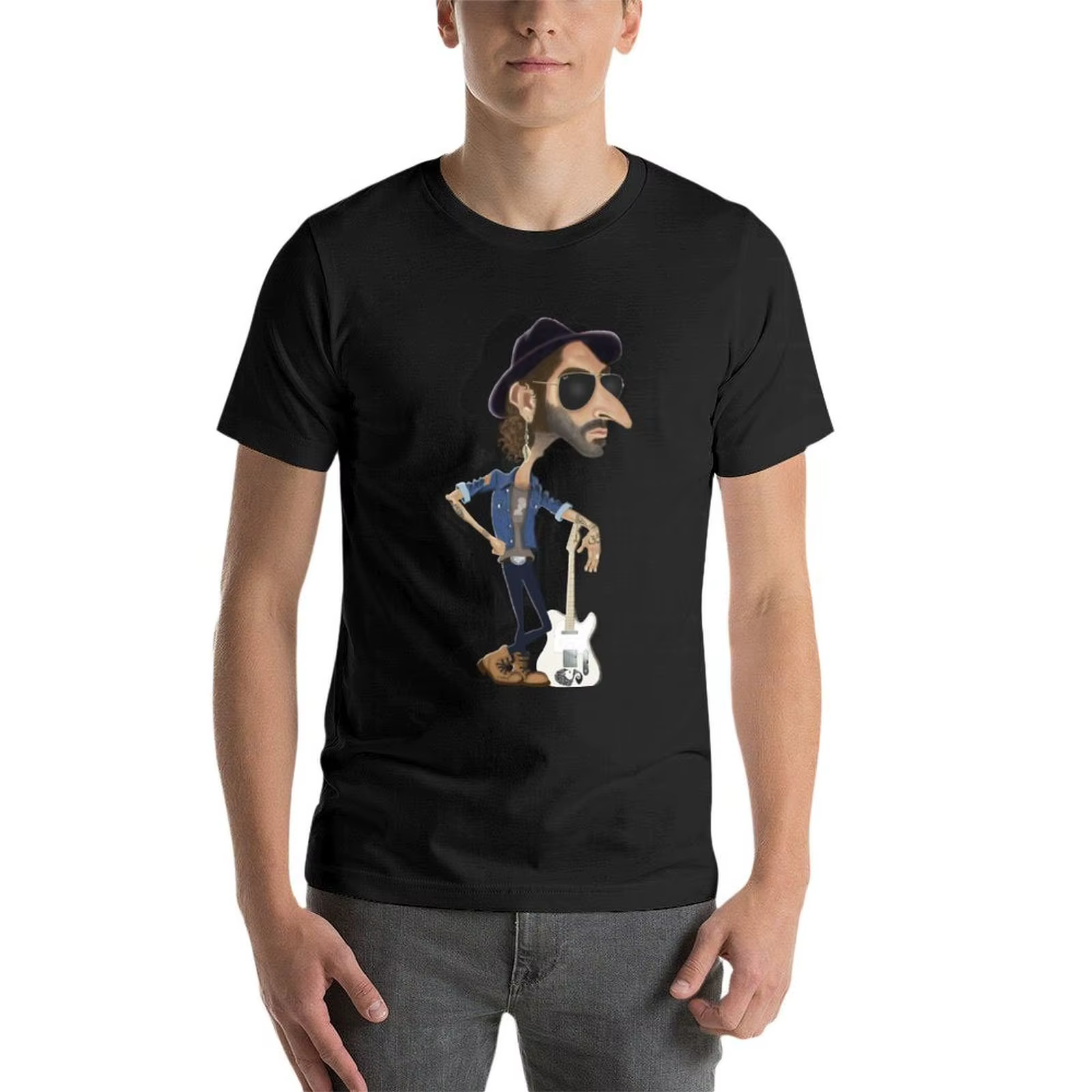 T-shirt graphique de musique Leiva pour hommes