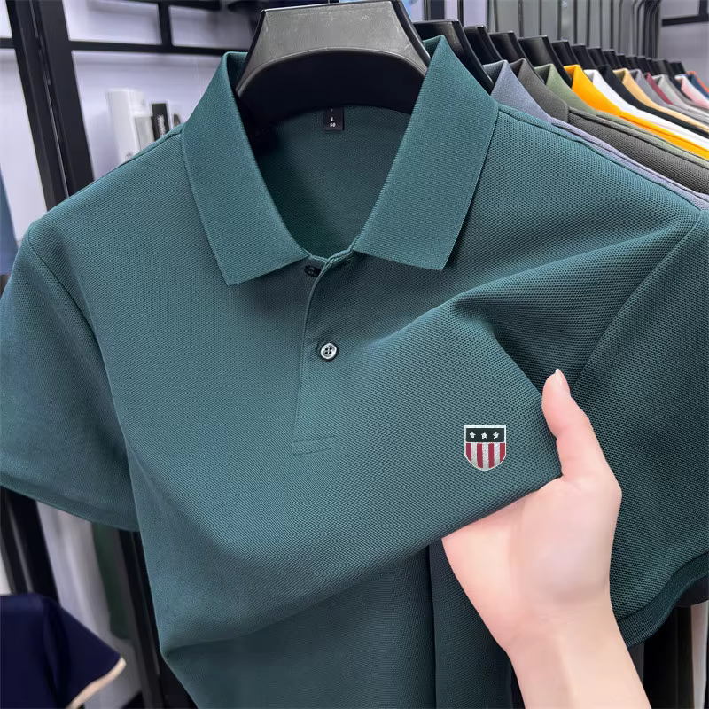 Polo homme de luxe en coton 100% pour l'été
