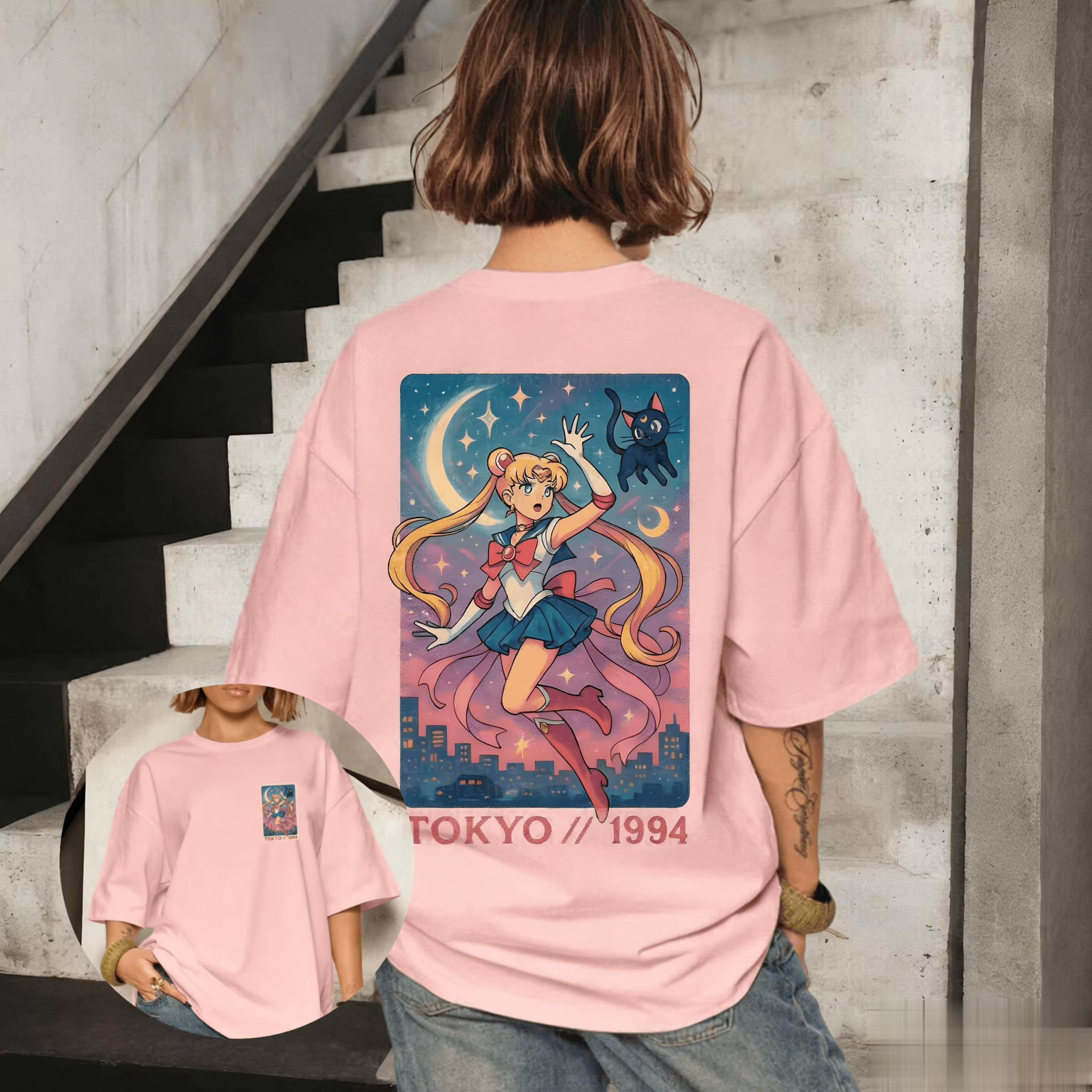 Nouveau T-shirt graphique Sailor Moon Anime 2026 pour hommes et femmes