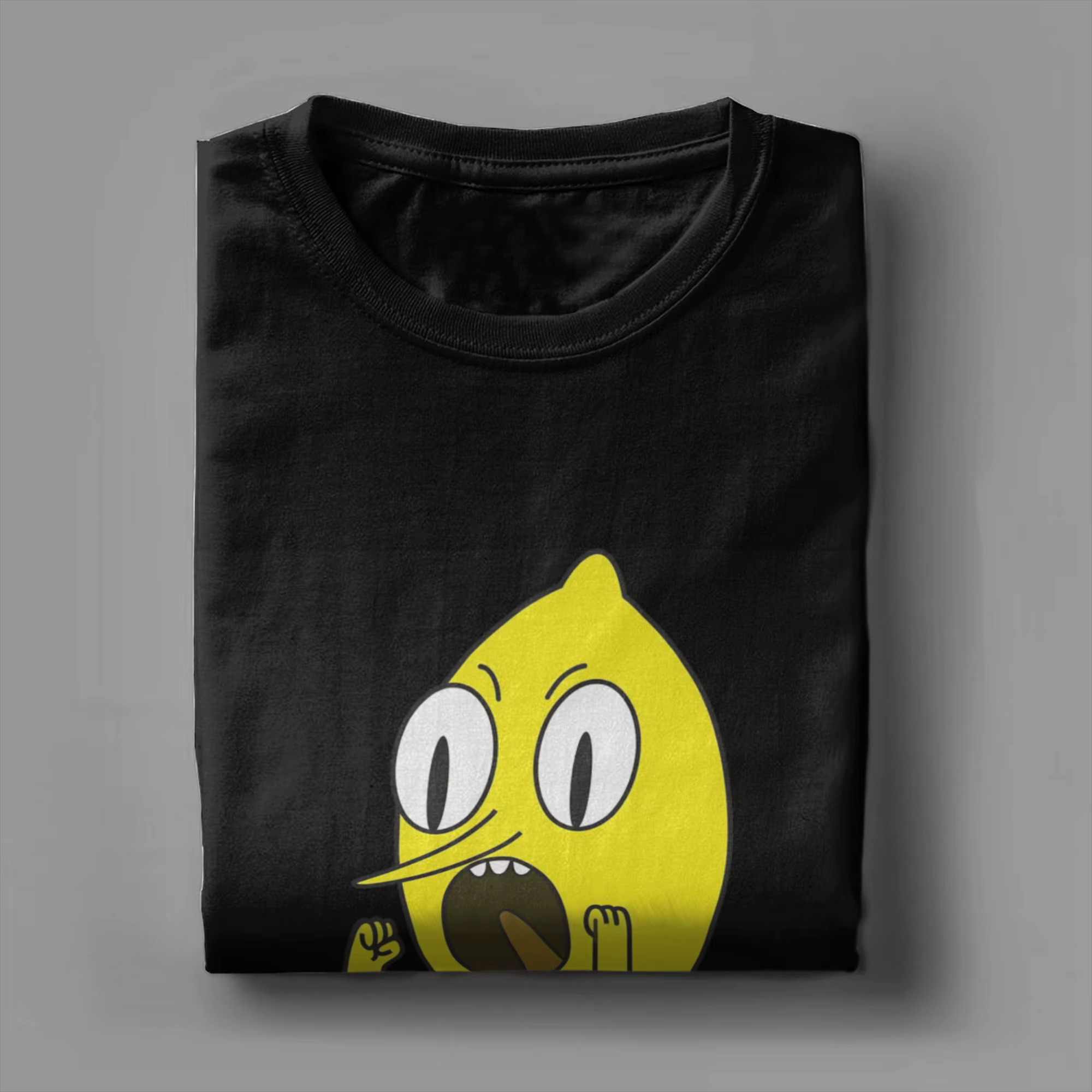 Lemongrab T-Shirts pour hommes amusant 100% coton t-shirt col rond manches courtes