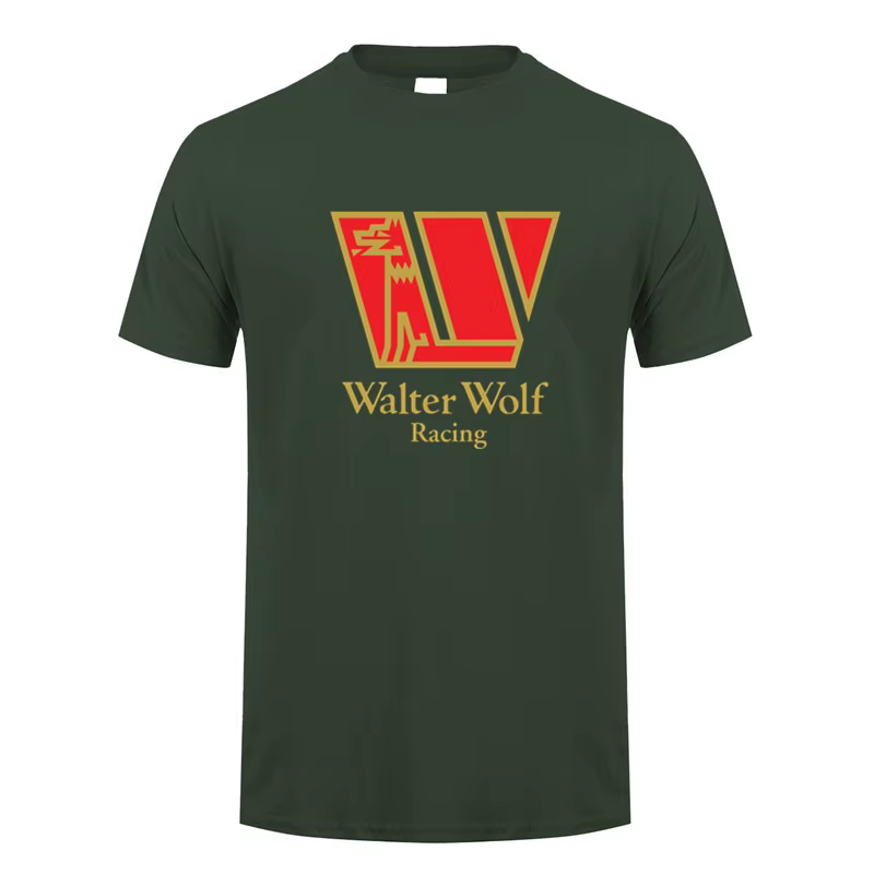 Walter Wolf Racing t-shirt été hommes coton à manches courtes T-shirts drôle