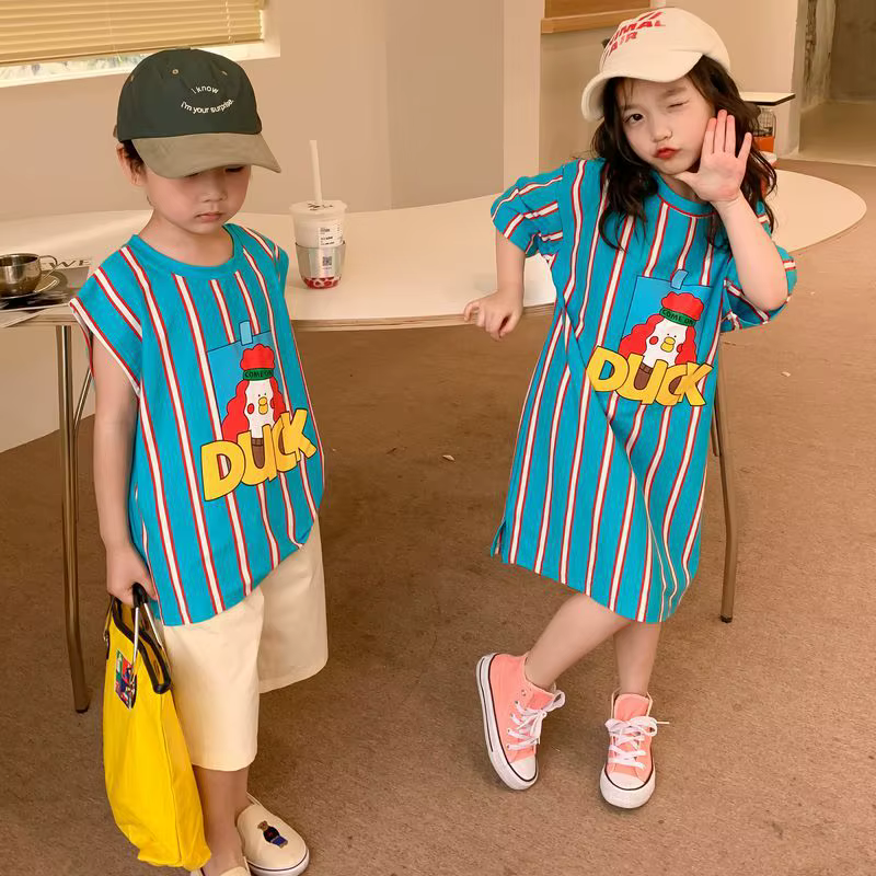 6733 T-shirt pour enfants frère soeur
