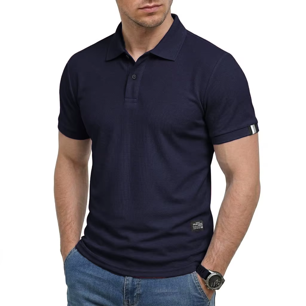 Chemises polo à manches courtes pour hommes