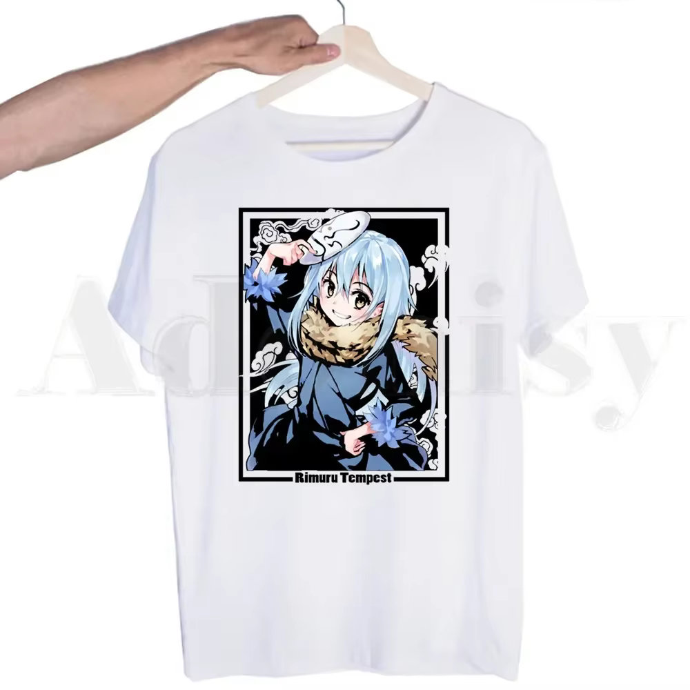 Rimuru-T-shirt à manches courtes pour homme et femme