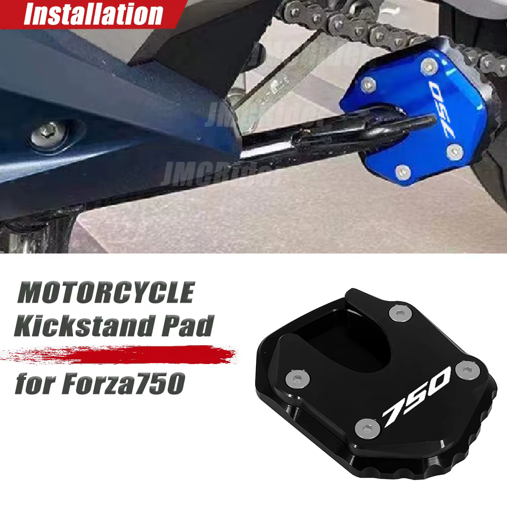 Pour HONDA pour Forza 750 2020 2021 2022 accessoires de moto béquille béquille latérale rallonge pied plaque de Support pour FORZA750