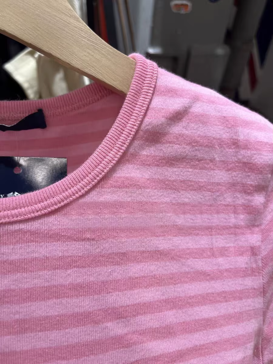 Économie rayés à manches courtes pour femmes